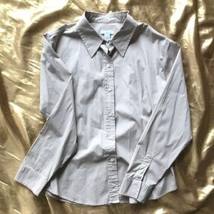 Like NEW! GAP Tan Button Down Stretch Top